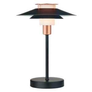 RIVOLI TABELLLAMP Ø24 SVART KOPPER
