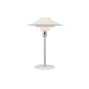 RIVOLI TABELL LIGHT WHITE CHROME Ø40