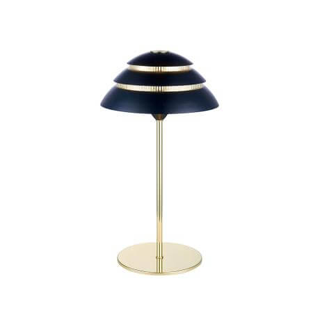 SHELLs bordslampa SVART BRASS