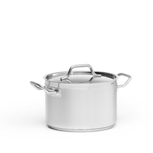 Kittel, mellan inkl lock, rostfri cookware