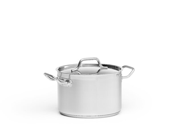 Kittel, mellan inkl lock, rostfri cookware