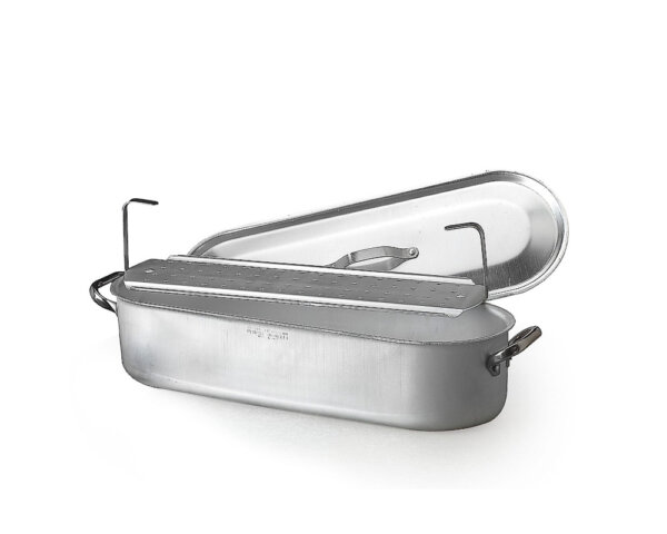 ALUMINIUM FISKGRYTA MED RISTER/LOCKCOOKWARE