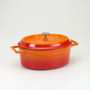 SLOWCOOK MINIPOT 10CM RUND. ORANGE GJUTJÄRN