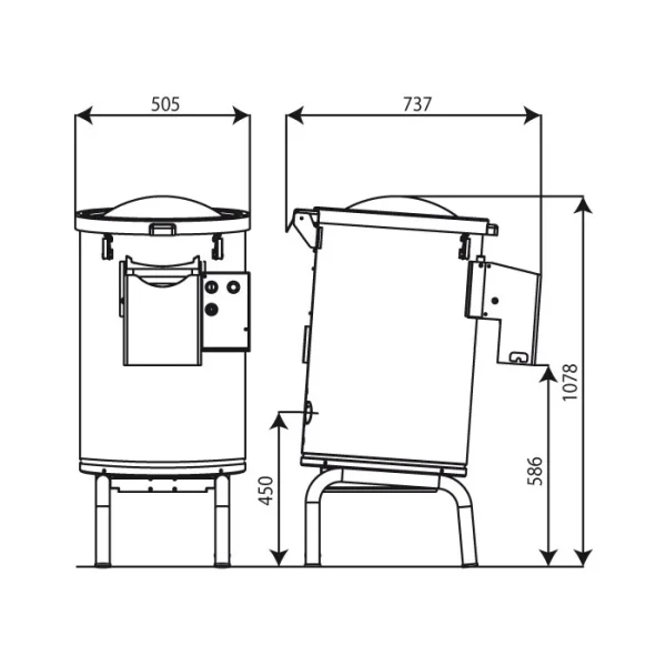 Potatisskalare - PP20TF-20kg - Bild 2